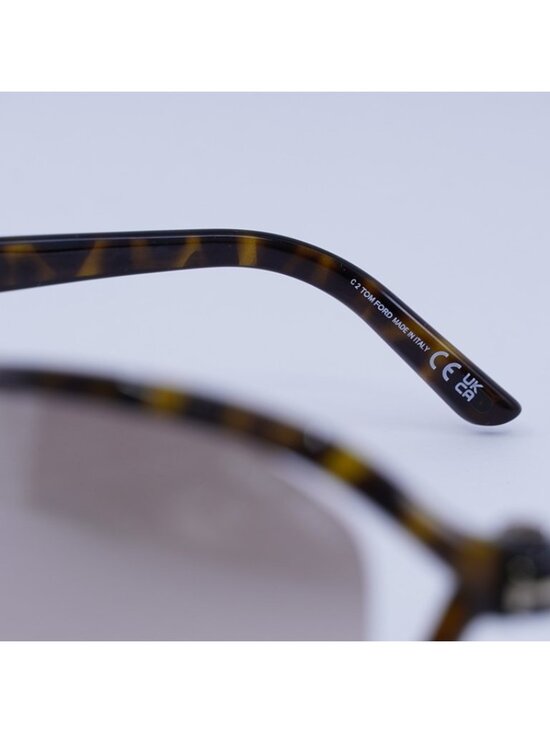 Tom Ford FT1069 52G Fernanda Sunglasses Dark Havana Geometric Frame main image 11